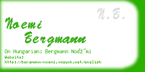 noemi bergmann business card